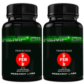 Research Labs bottle-front showing premium hemp capsules for daily wellness