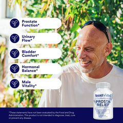 Research Verified Prosta Relief label detail highlighting key ingredients