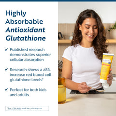 Researched Nutritionals liposomal glutathione liquid pour for easy dosing and absorption potential