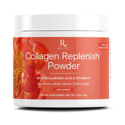 Reserveage Beauty Collagen Replenish sin sabor se disuelve fácilmente en agua para piel radiante.