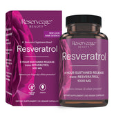 Reserveage Beauty Resveratrol bottle front view highlights antioxidant support