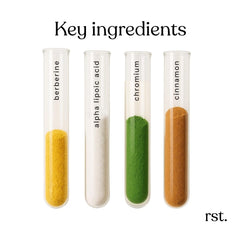 Reset Wellness Berberine+ ingredients panel highlights the Berberine blend for metabolic support
