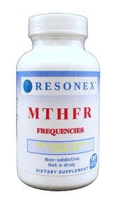 Resonex MTHFR Optimizer bottle packaging showing targeted enzyme support.