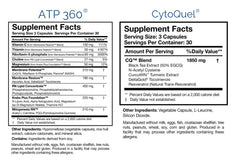 Researched Nutritionals ATP 360 bottle — mitochondrial energy support for daily vitality