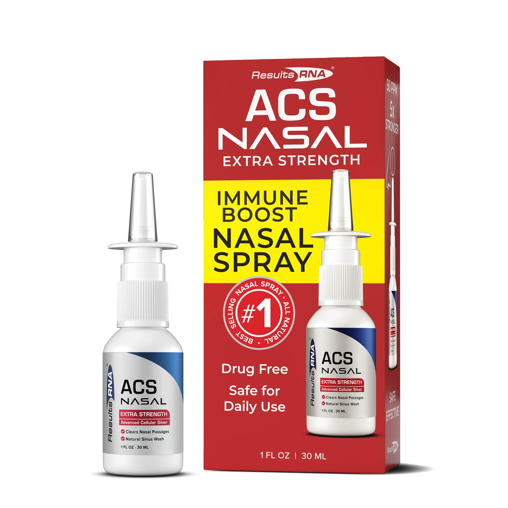 Results RNA ACS 200 Nasal Extra Strength bottle close-up for quick nasal relief at home