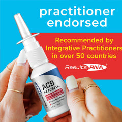 Results RNA ACS 200 Nasal Extra Strength doctor recommendation seal on packaging