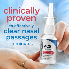 Results RNA ACS 200 Nasal Extra Strength ingredients label highlighting natural components