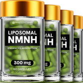 Resurrected Health Liposomal NMNH bottle 300mg supports cellular energy through liposomal delivery.
