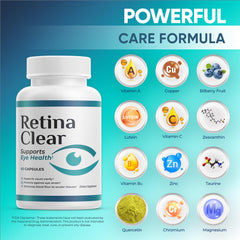 Retina Clear lutein-zeaxanthin focus image showing retina-supporting nutrients.