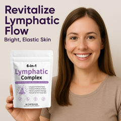 RETTPMOSO lymphatic capsules close-up suggests easy daily use and natural ingredients.