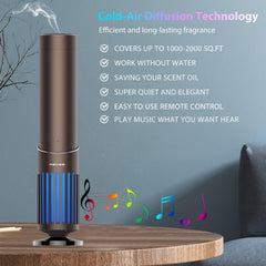 Revesien full-metal diffuser body emphasizes durability and premium decor.