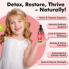 ReviNutra Zeolite Detox ingredients display with chlorella.