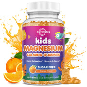 ReviNutra Calm Magnesium Gummies for Kids bottle signals kid-friendly sleep-support option.