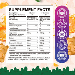ReviNutra Calm Magnesium Gummies orange-flavor close-up emphasizes tasty, sugar-free bite for daily wellness.