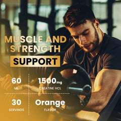 Under-tongue dosing with ReviNutra Creatine HCL liquid for fast absorption.