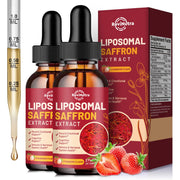 ReviNutra saffron liquid drops closeup for mood and focus support