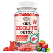 ReviNutra Zeolite Detox Gummies bottle shows a sugar-free daily wellness option.