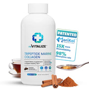 REVITALIZE Liquid Collagen bottle showing 1000mg formula for skin and hair support