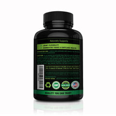 Revive Herbs glucosamine chondroitin msm label close-up communicates quality ingredients