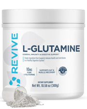 Revive MD Gut L-Glutamine powder bottle for recovery and gut health