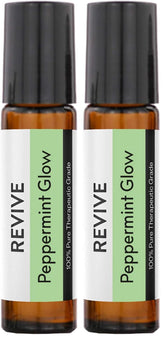 Revive Peppermint Glow Roll-On bottle for on-the-go cooling tingle.