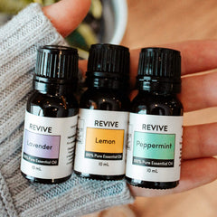 REVIVEEO Top 3 Kit Peppermint bottle supports focus and refreshing energy