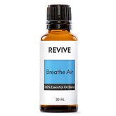 REVIVEEO Breathe Air bottle close-up for diffusion and mood support.