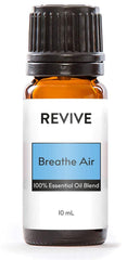 REVIVEEO Breathe Air bottle close-up for diffusion and aromatherapy.