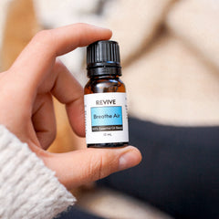 REVIVEEO Breathe Air diffuser usage demonstrating room ambience enhancement.