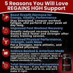Regains capsules close-up highlighting easy daily use for muscle support.