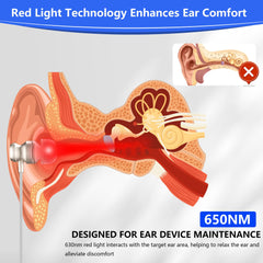 RFVDC interchangeable ear tips provide a secure fit for different ear sizes
