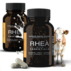 RHEASILVIA Rhea bovine colostrum bottle promoting immune support and everyday vitality