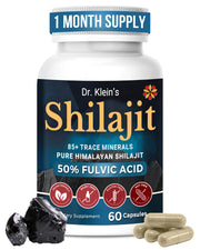 Rhoziva Shilajit capsules bottle for easy daily use.