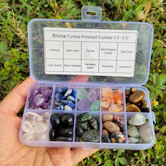 Rhrina green aventurine tumbled chips in green shades for calming crafts.