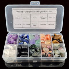 Rhrina rose quartz tumbled chips in soft pink hues for jewelry making and calming decorative accents.