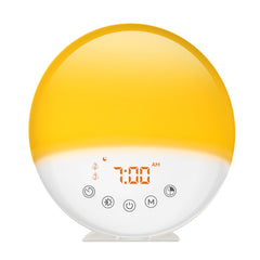 RICIAL Wake Up Light front view, compact bedside design for gentle mornings