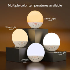 RICIAL Wake Up Light sunrise simulation replicating a natural dawn