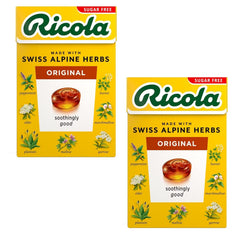 Ricola lozenge taste teaser on table hints alpine herbs and refreshing flavor