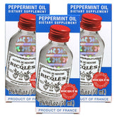 Ricqles peppermint oil dietary supplement bottle front showing brand for digestive support.