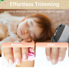 RIMOL LED light activation shows nails clearly for precise trimming.