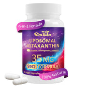 RimTuku Liposomal Astaxanthin capsules provide antioxidant support for eyes and skin.