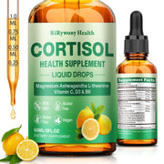RiRywony Health cortisol supplement bottle with lemon flavor for calm mood support