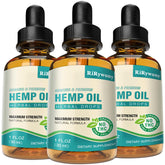 RiRywony Health oil drops bottle closeup highlighting purity from CO2 extraction.