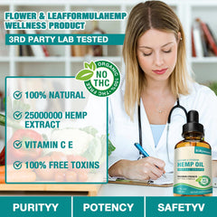 RiRywony Health oil drops bottle pour demonstrates easy daily dosing.