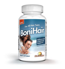 Rise-N-Shine BoniHair catalase ingredients highlight saw palmetto and biotin