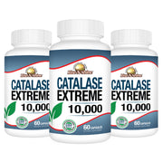 Rise-N-Shine Catalase Extreme bottle front for daily hair vitality support.