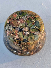 Rise Perspective Unakite Orgone Tower Buster with crystals for balanced energy