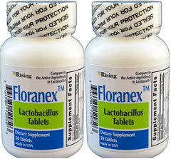 Rising Floranex probiotic tablets bottle for daily gut support