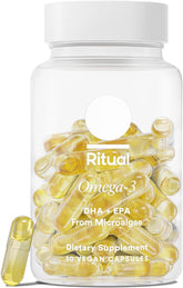 Ritual Omega-3 vegan microalgae bottle for clean, plant-based omega-3.