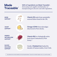 Ritual traceable ingredients from lichen and microalgae for reliability.
